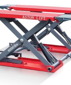 Aston 8000lb Car auto Scissor Lift Mid-Rise Electric Lock Release. 22OV Max. Lifting Height 47" ASL-MR8047